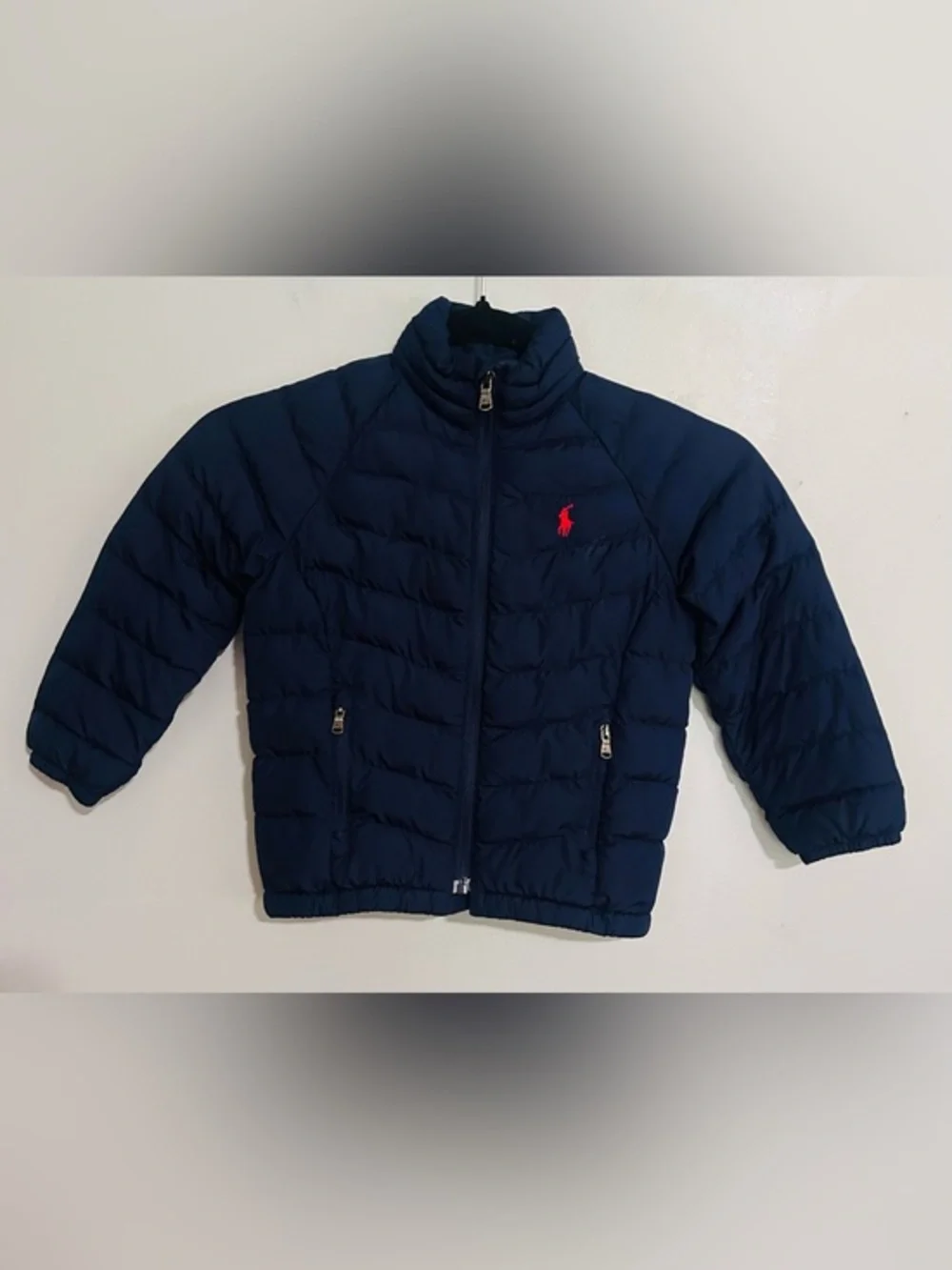 Polo Ralph Lauren Toddler Navy Packable Puffer Jacket 3/3T Coat Preppy Unisex
